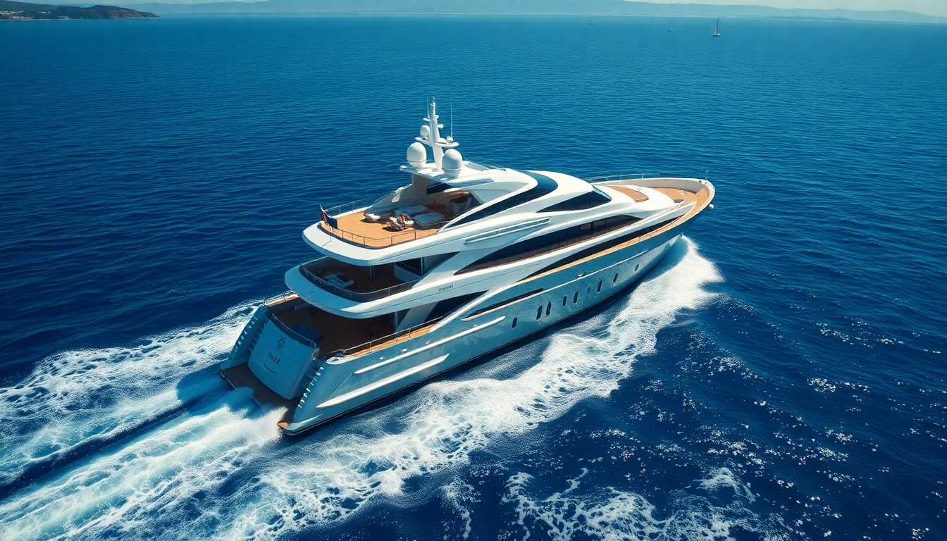 Erleben Sie die Eleganz der Mega Lüfer Yachts im glitzernden Wasser des Ozeans.